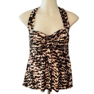 AQUA GREEN Tankini Swim Top - size womens Small